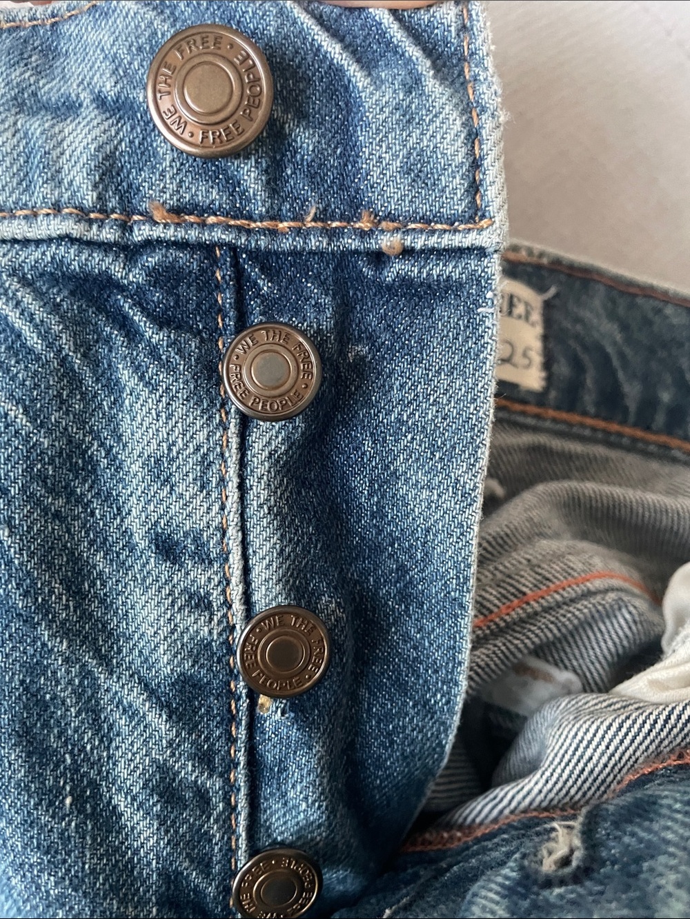 We The Free Blue High-Rise Wide Leg Jeans - Picture 8 of 10